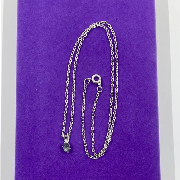 💛 Elegant Silver Mystic Topaz Gemstone Pendant Necklace - Picture 3 of 6